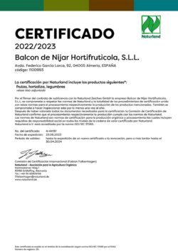 Certificado Naturland 2022